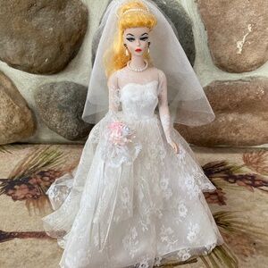 1989 Limited Edition Porcelain Barbie Doll~Bridal Party 1959 W/Box & Certificate